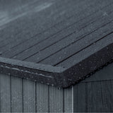 Keter Darwin 6 Foot x 8 Foot Outdoor Garden Tool Storage Shed w/Window, Graphite