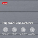 Keter Manor 4x6 Resin Outdoor Storage Shed Kit-Perfect to Store Patio Furniture, Garden Tools Bike Accessories, Beach Chairs and Lawn Mower, Grey & White