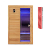 *Best Seller* - Mega Sale-Bonus Free Red Light Therapy-Costway-2-3 Person 3D Premium Infrared Sauna With PureTech Carbon Panel Low EMF-Chromotherapy- #1 Selling Sauna In North America