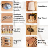 *Best Seller* - Mega Sale-Bonus Free Red Light Therapy-Costway-2-3 Person 3D Premium Infrared Sauna With PureTech Carbon Panel Low EMF-Chromotherapy- #1 Selling Sauna In North America